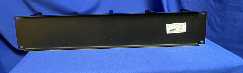 Leviton 4925C-BCM, Horizontal Patch Cord Organizer Rack/Wall Mount, 2RU - NEW