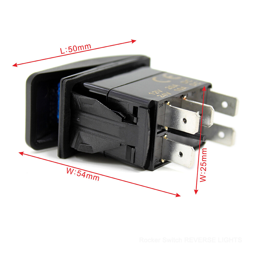Red Backlit Lights Control Rocker Toggle Switch Button For ATV UTV ARB Carling