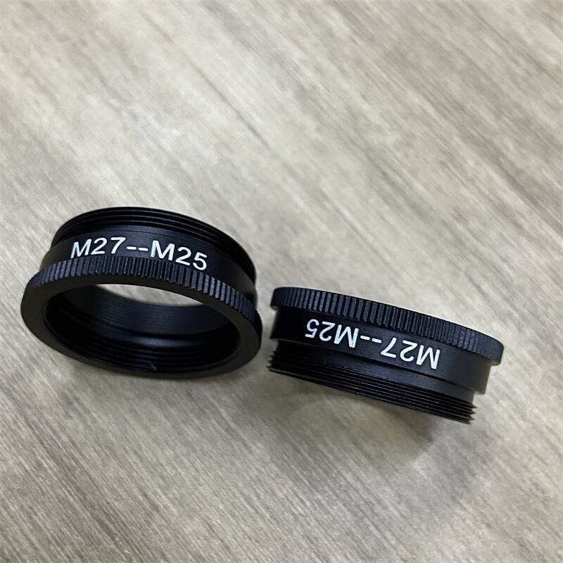 2pcs M27 to M25 Microscope Objective Lens Adapter Ring f Leica Nikon Microscope