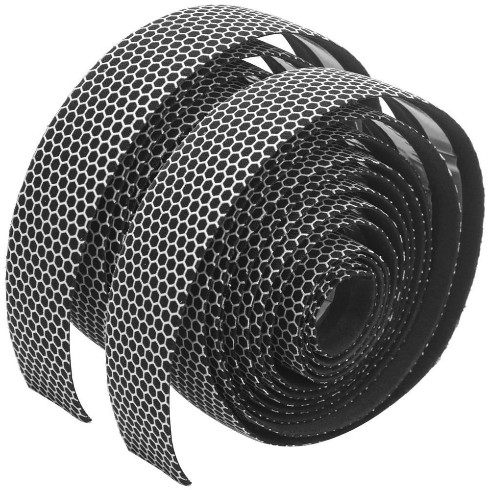 (Black White)1 Pair Handlebar Tape AntiSlip Elastic Cycli CH