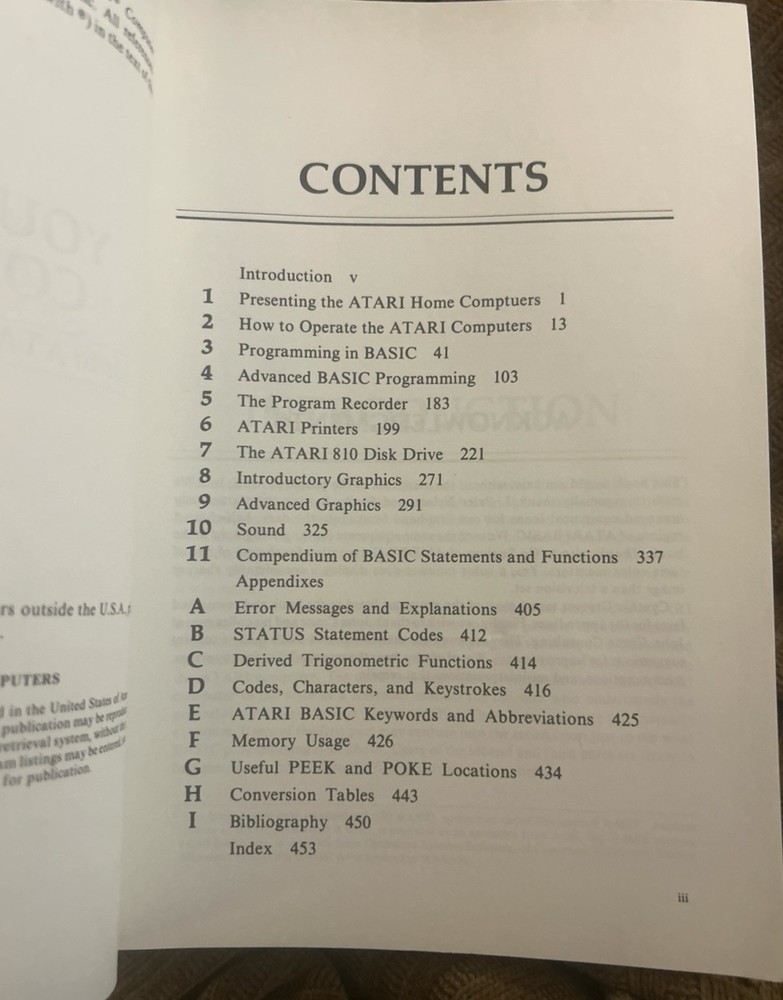 Your ATARI COMPUTER Guide to Atari 400/800 Personal Computers 1982 PB Book