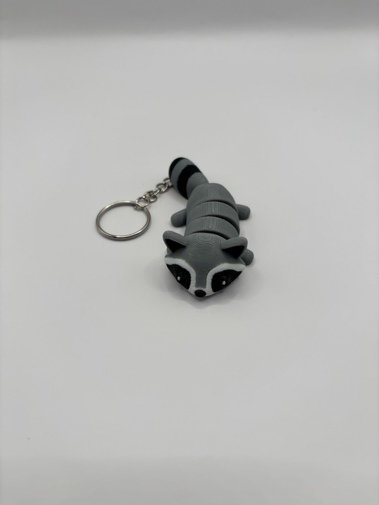 Racoon Fidget Keychain