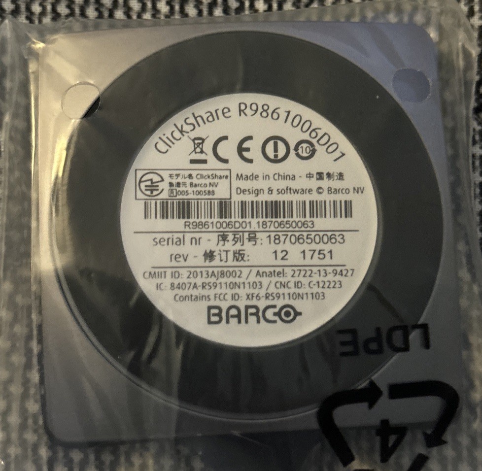 Barco ClickShare Button Switch R9861006D01