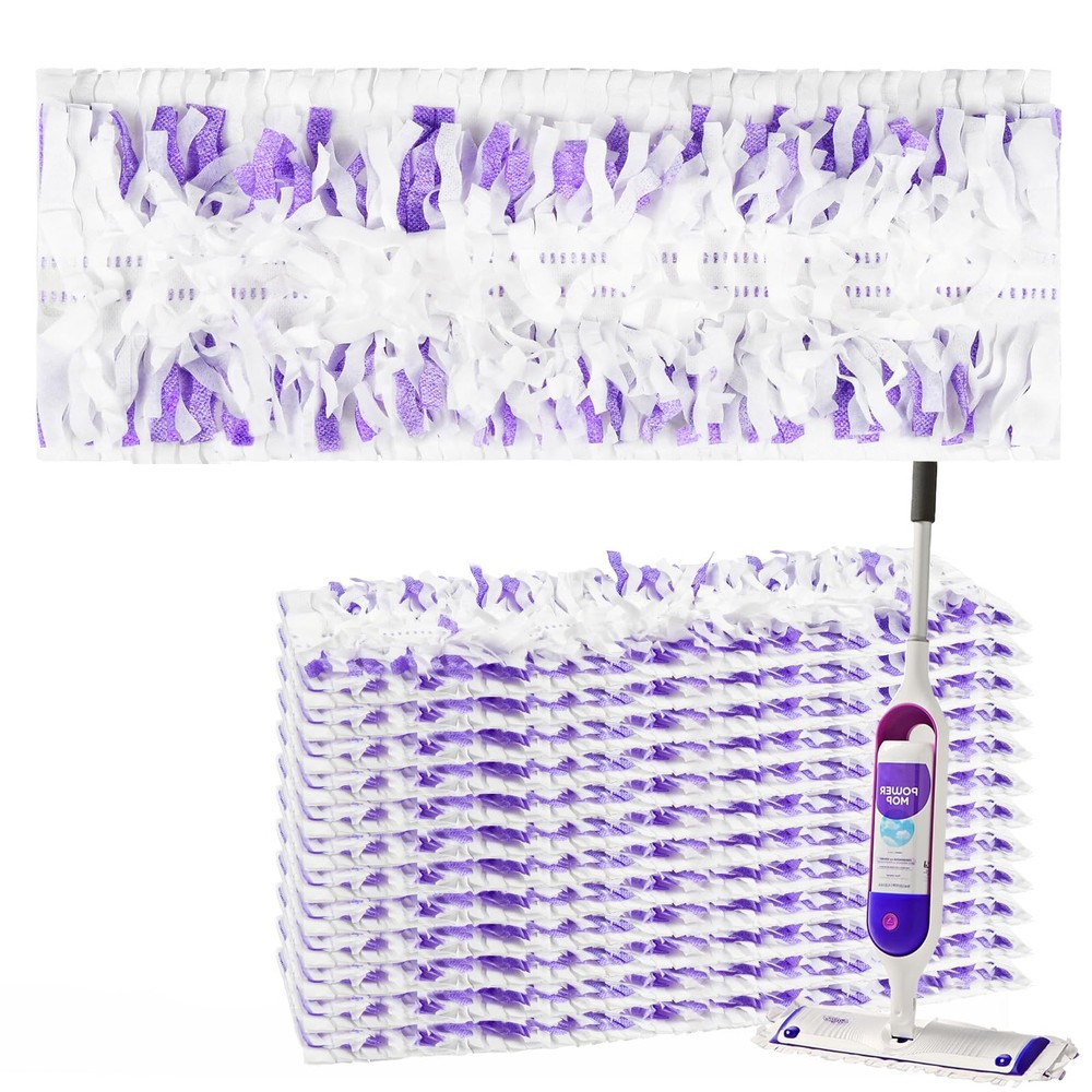 12 Pack Disposable Mop Pads for PowerMop™ Multi-Surface Floor Mop, Mopping Pa...
