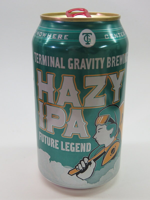 Craft BEER Empty Can ~ TERMINAL GRAVITY Brewing Hazy IPA ~ Enterprise, OREGON