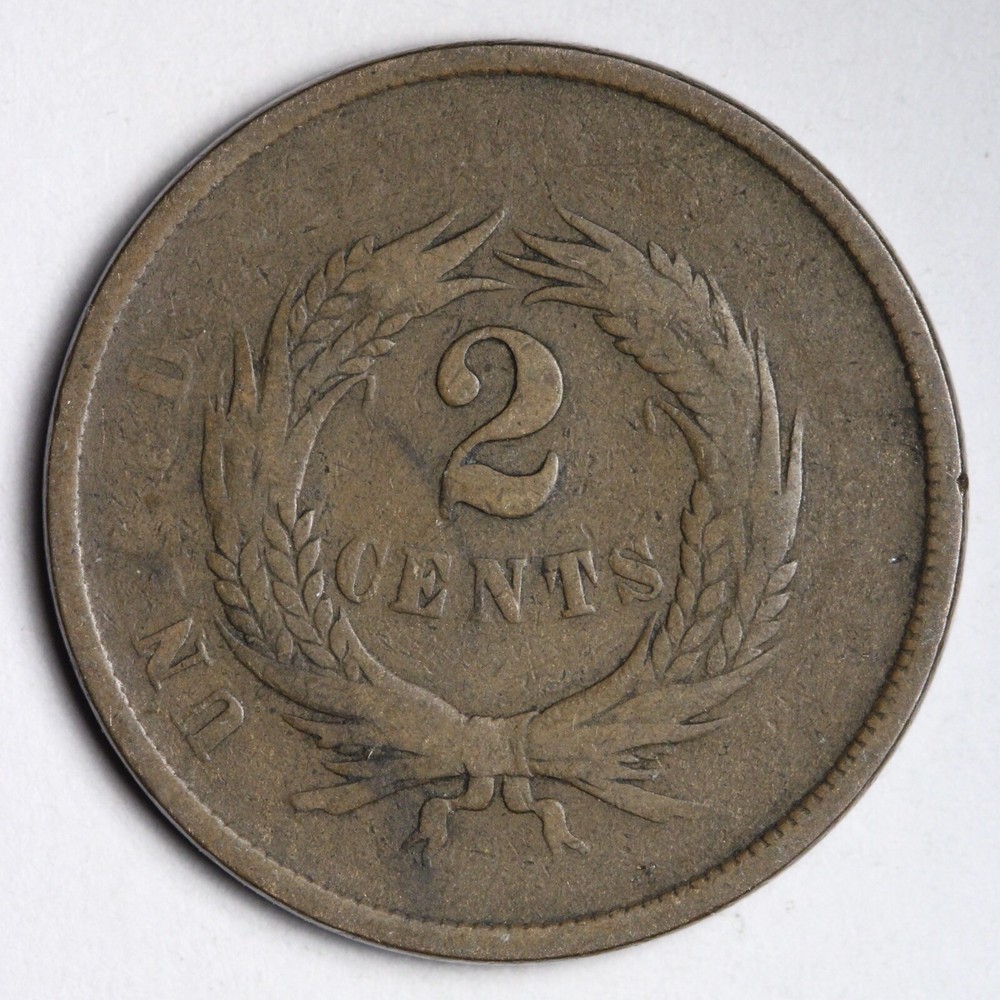 1867 DDO!! Two Cent Piece CHOICE VG/FINE E152 TCS