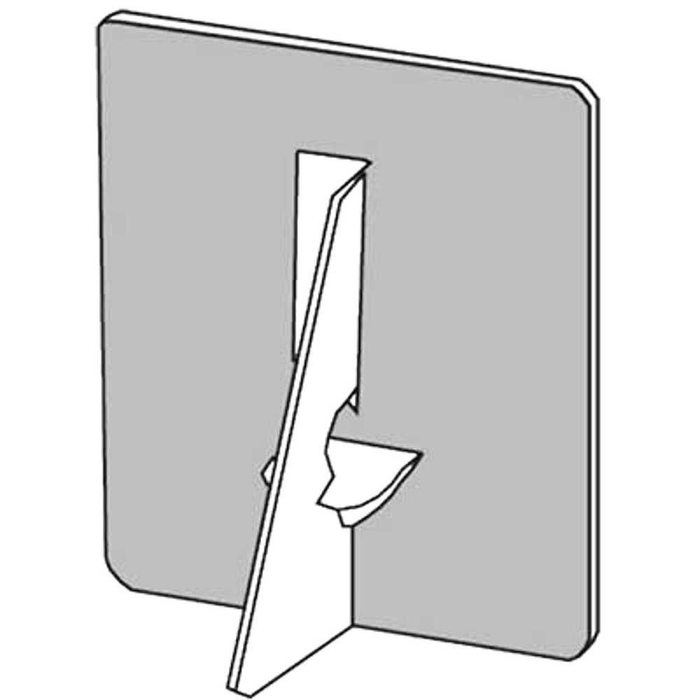 328-3009 White Single-Wing 9" Self-Stick Chipboard Easel Backs 5/Pkg