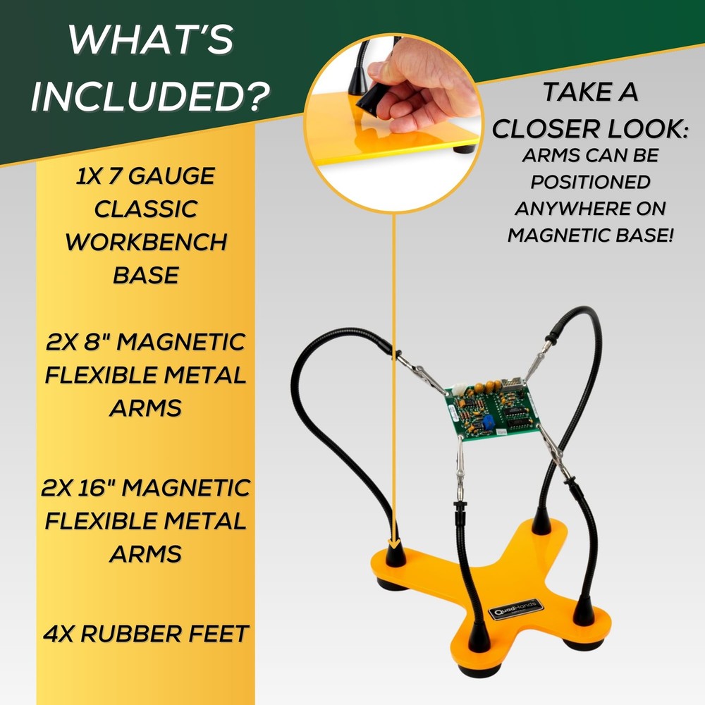 Classic Workbench Soldering Helping Third One Size, Mellon Yellow
