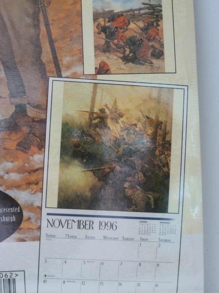 1996 Keith Rocco Civil War Calendar -Sealed