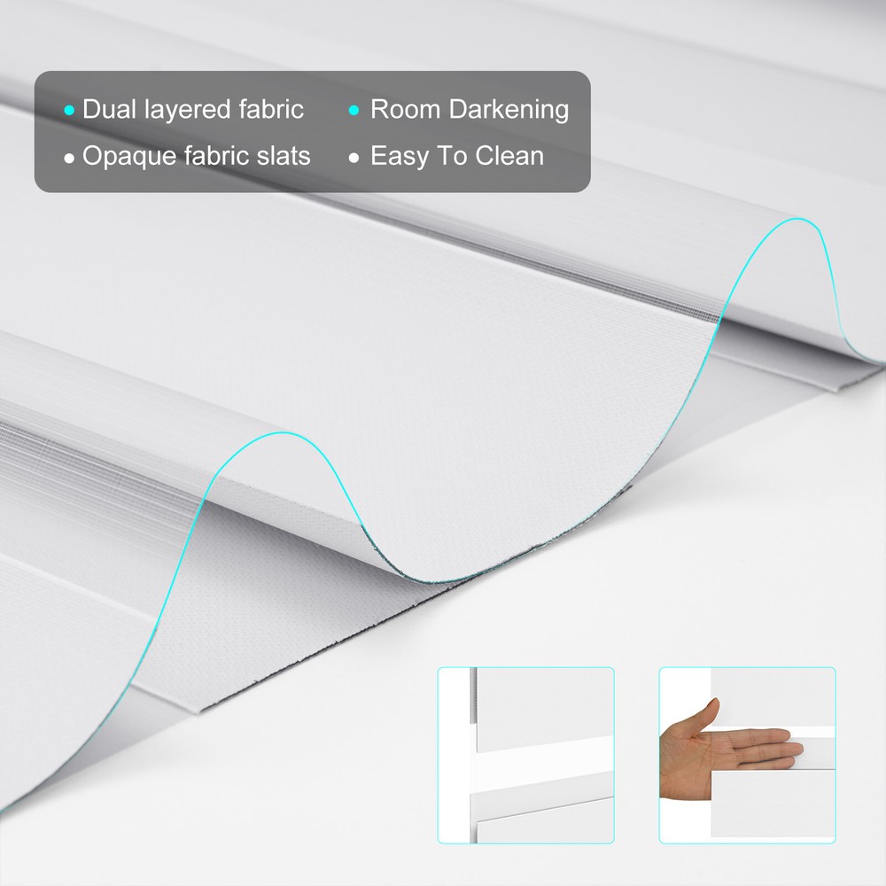 Changshade Custom CUT 85% Blackout Zebra Roller Shade Window Blinds