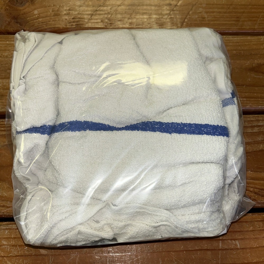 WHITE TERRY TOWEL 2 LB COMPRESSED BAG (20 PER CASE)
