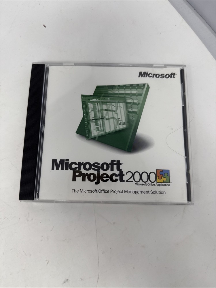 Vintage Microsoft Project 2000 SR-1 With Product CD Key