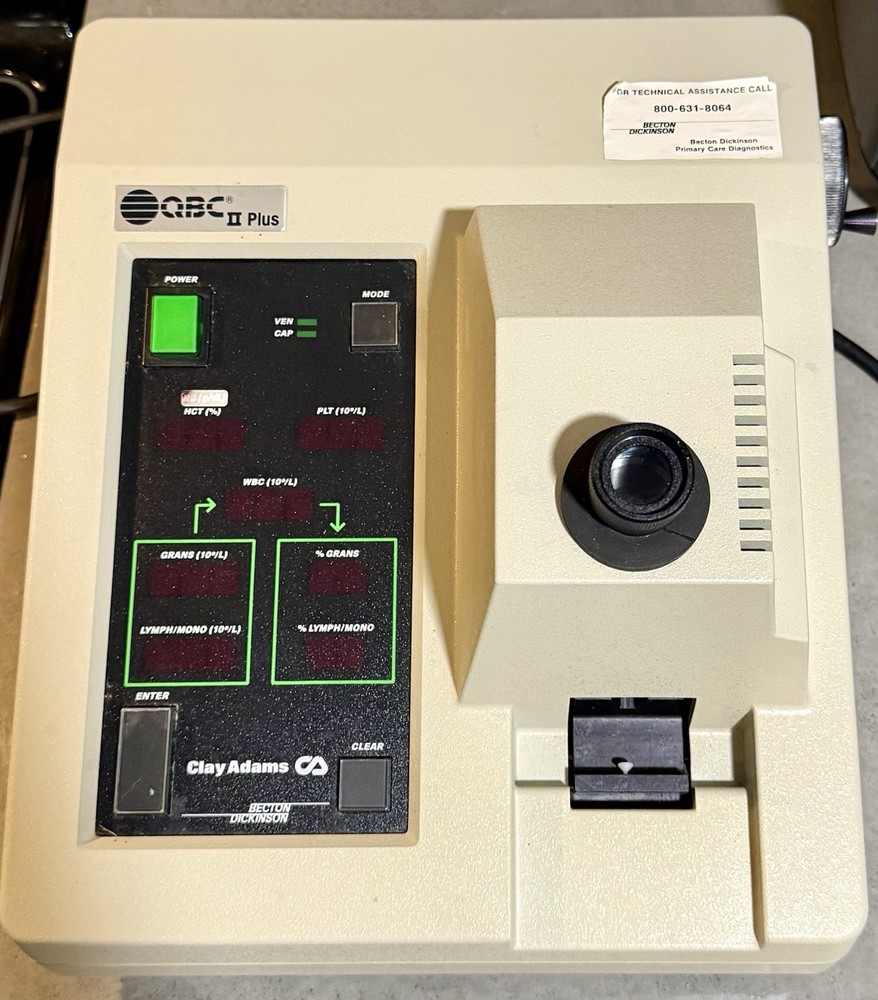Becton Dickinson QBC II Plus Reader Model 4452 Hematology Analyzer