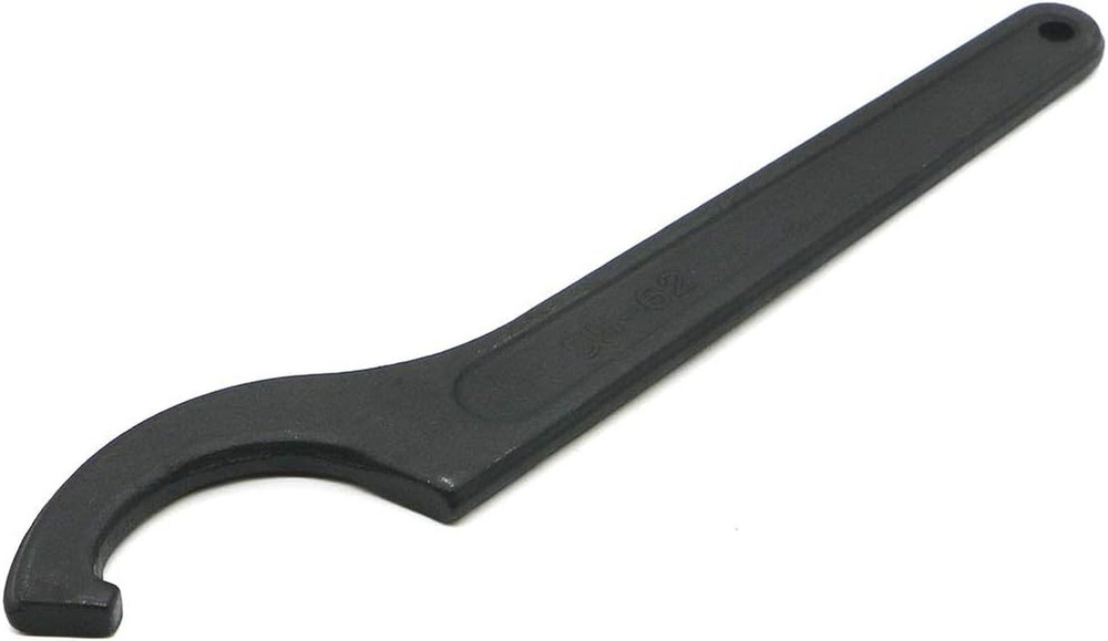 C Hook Spanner Wrench Collet Chuck for 55-62Mm round Nut, Black Adjustable Hook