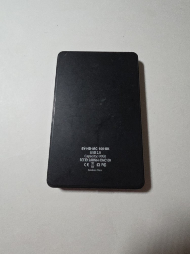 BYTECH 80GB Portable External Hard Drive USB 2.0 w/ Cable Tested