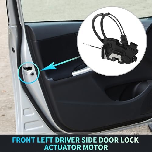 Replacement Front Left Driver Side Power Door Lock Actuator Motor with Cable