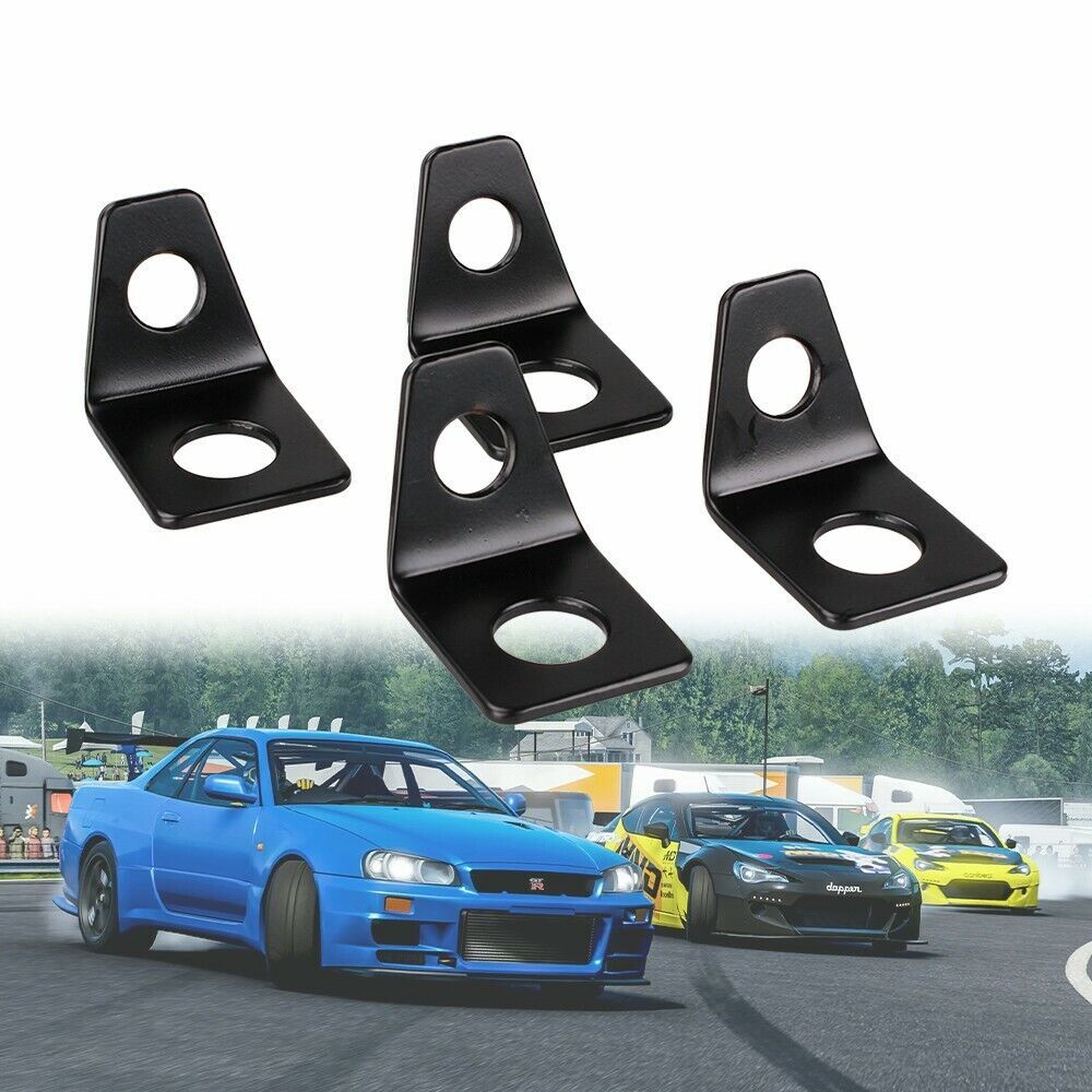 8PCS Belt Mounting 90 Degree Angle Bracket Kit Seat L-Bracket Hardware Kit