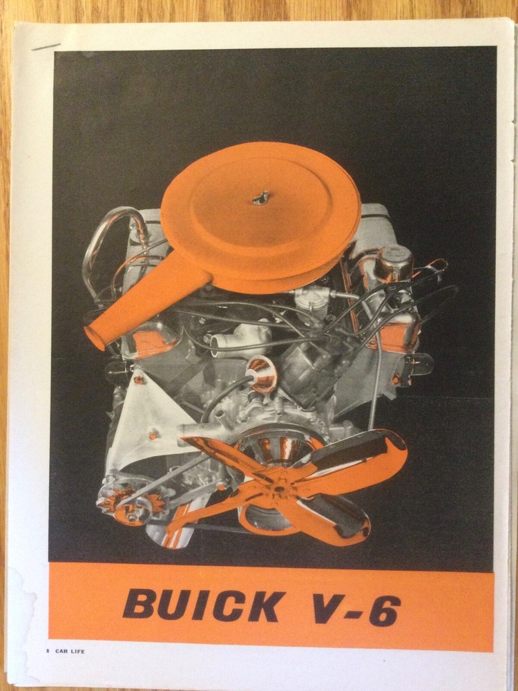 BU223 Article Buick V-6 Engine Article November 1961 4 pages