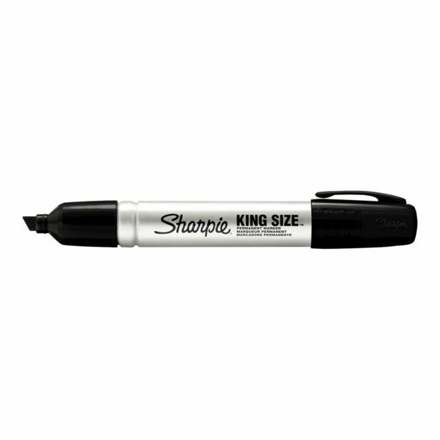 Sharpie King Size Permanent Markers 12 Count Chisel Tip New