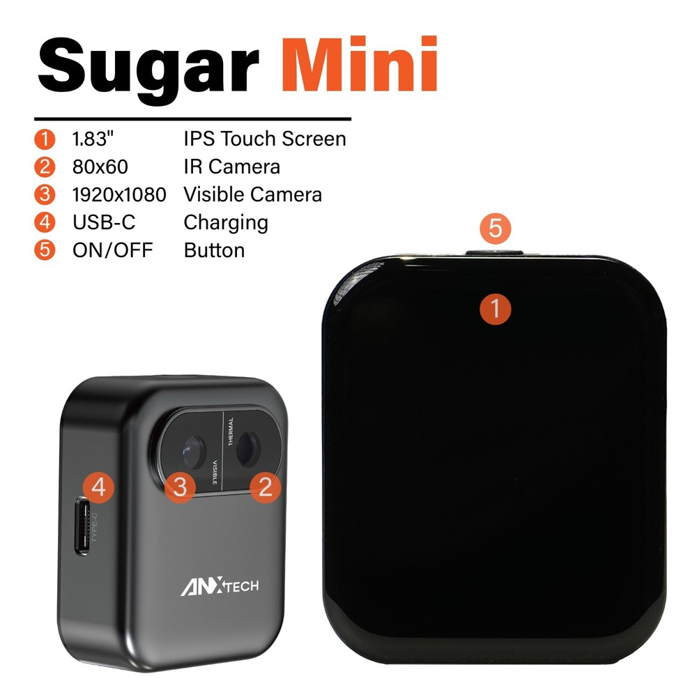 ANXTECH Small Thermal Imaging Camera Mini Thermal Imager Camera for Beginner