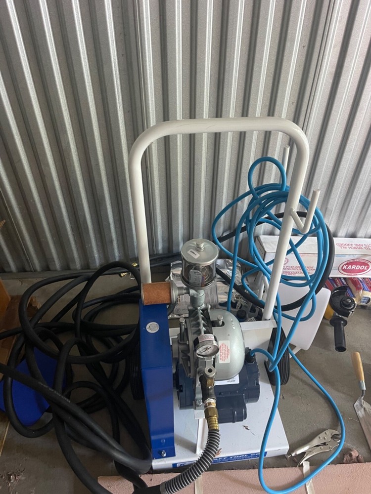 hopper gun compressor for concrete