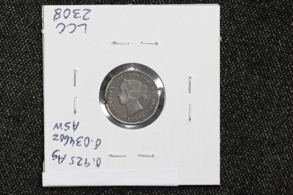 1898 Canada 5 Cents Damaged KM# 2 3PNB