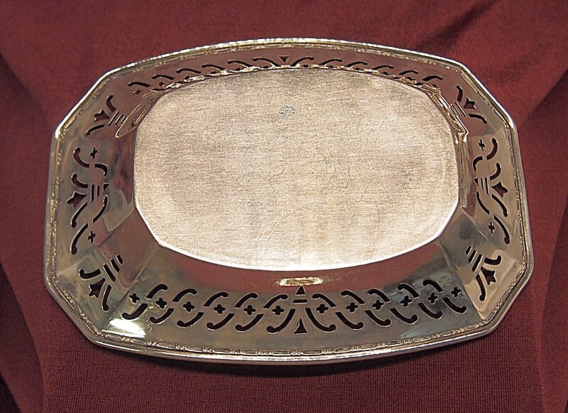 Vintage Webster Sterling Silver Pieced Nut Dish