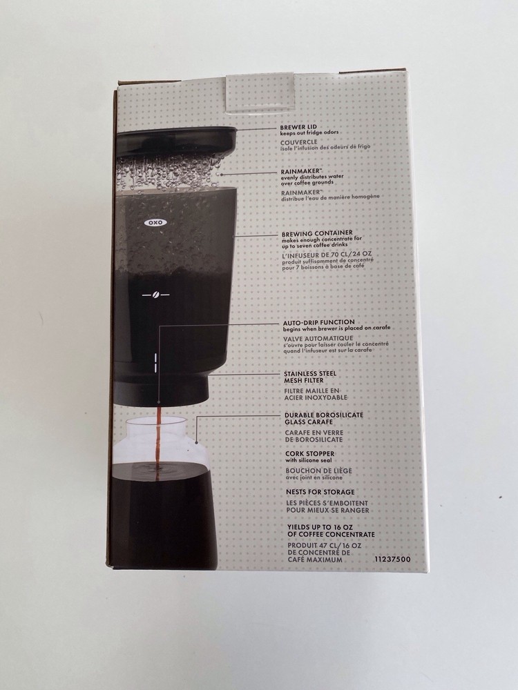 NWT OXO Brew Compact cold brew Coffee Maker