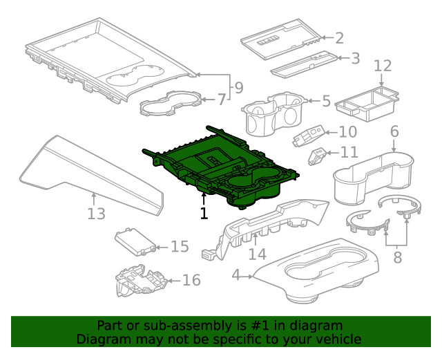 Genuine GM Upper Trim Panel 85641070