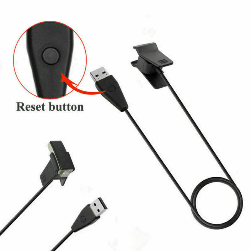 For Fitbit Alta Smart Watch USB Charger Charging Cable+Reset Button Replace Set