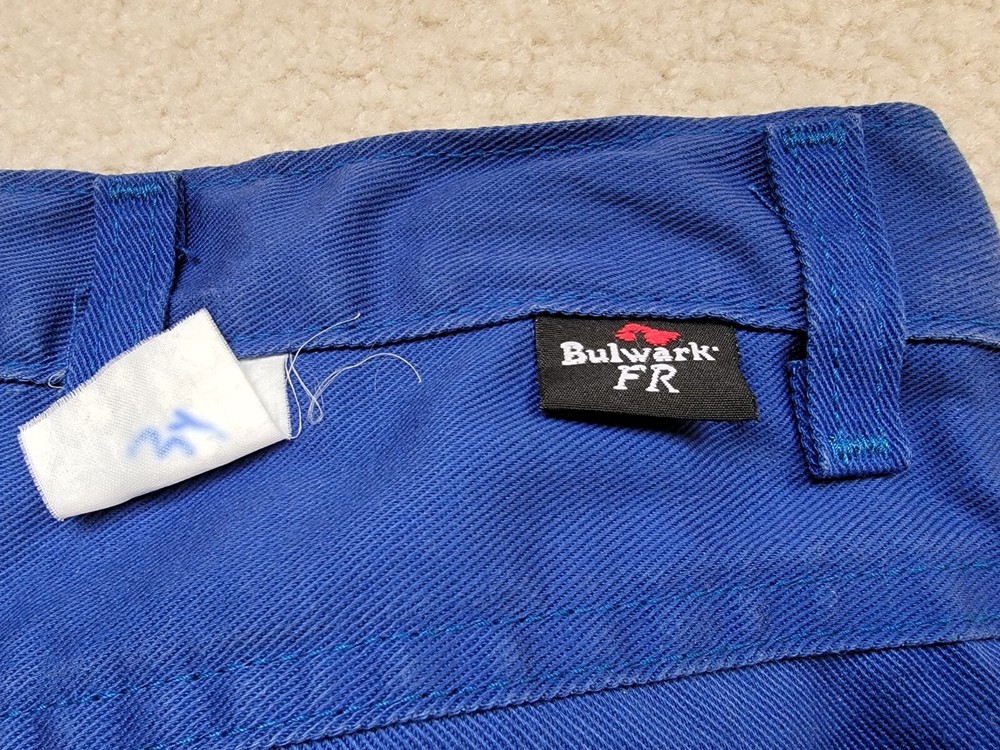 Bulwark Protective Apparel Flame Resistant Work Pants Blue 28-37U