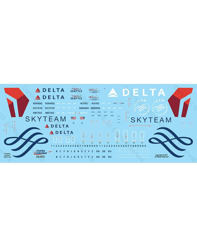 1/144 Fundekals DELTA 737NGs