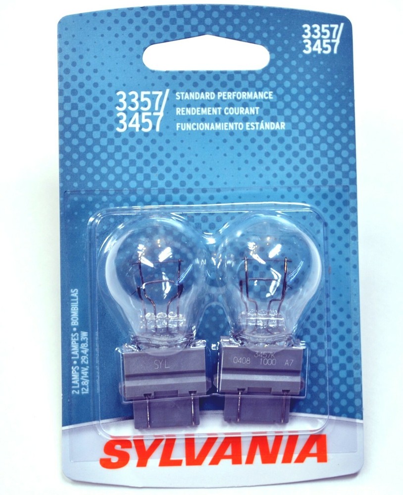 Sylvania Basic 3457 29/8.3W Two Bulbs Brake Stop Tail Upgrade Replace OE Made US