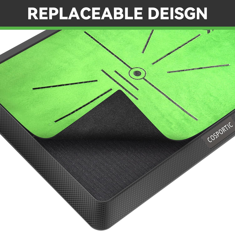 Golf Hitting Mat,Golf Training Mat for Swing Path Feedback Detection Batting