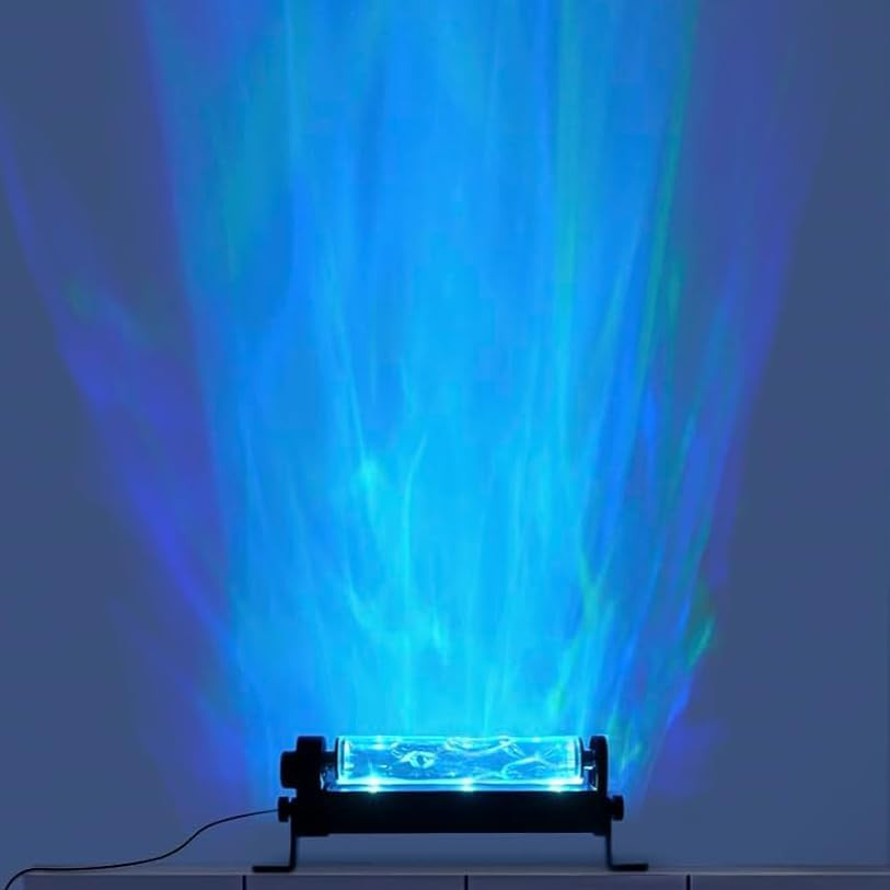 12W RGBW LED Dynamic Wave Wall Light - Flowing Water & Aurora Visual Effects, Co