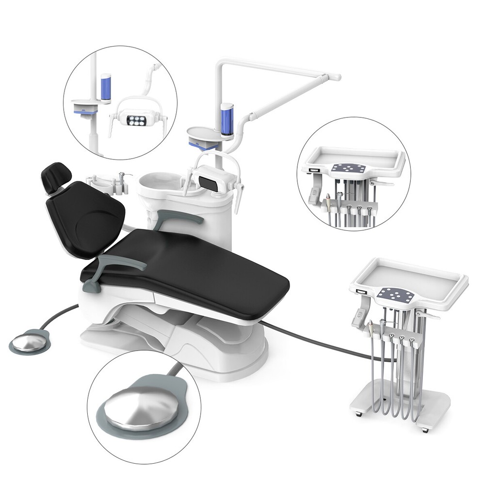 Dental Unit Chair Computer Control DC Motor /Delivery Unit With Air Compressor