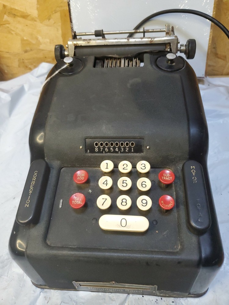 Remington Rand Model No. 93 Adding Machine Bookkeeping Calculator WORKS Quiet