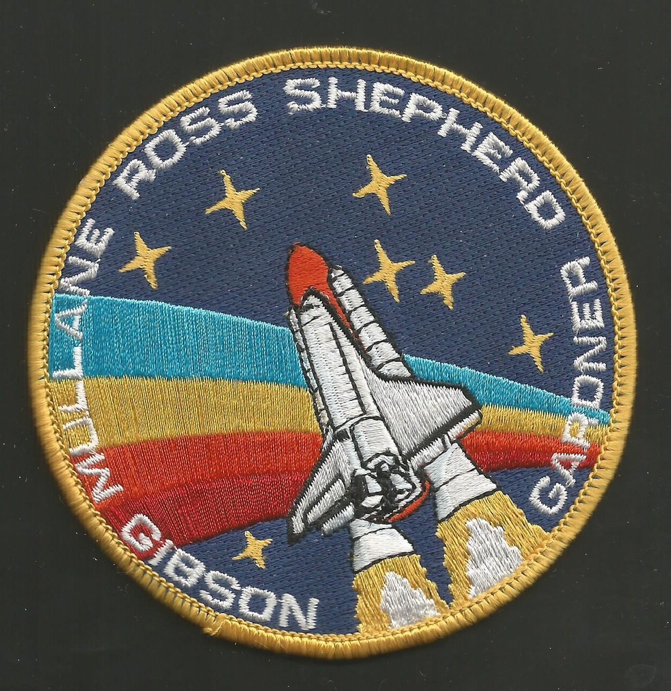 SHUTTLE ATLANTIS STS-27 ROSS SHEPHERD     PATCH 4   INCHES
