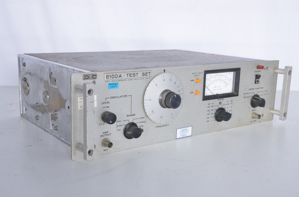 Vintage Ampex Micom DMC 6100A Test Set Frequency Meter Untested Nice Shape Rare
