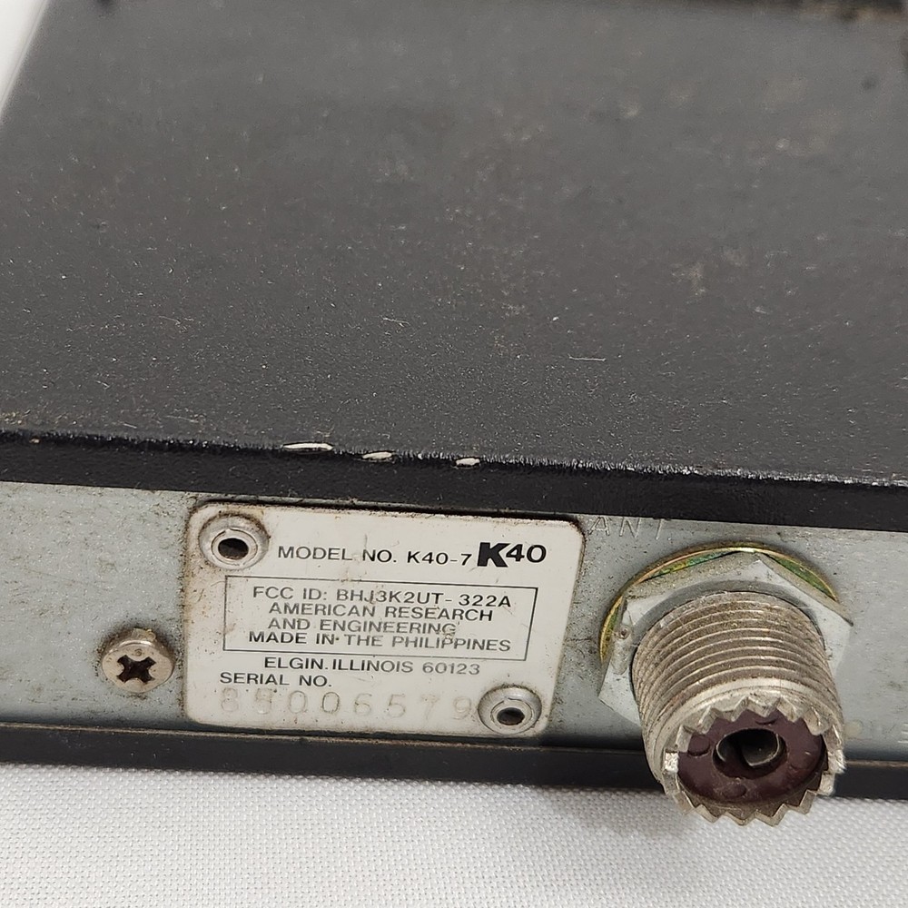 K40 Speech Processor 40 Channel CB Radio & Microphone Vintage