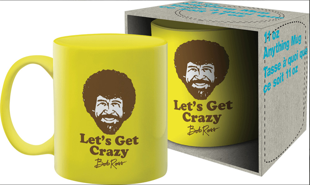 Bob Ross Lets Get Crazy Mug