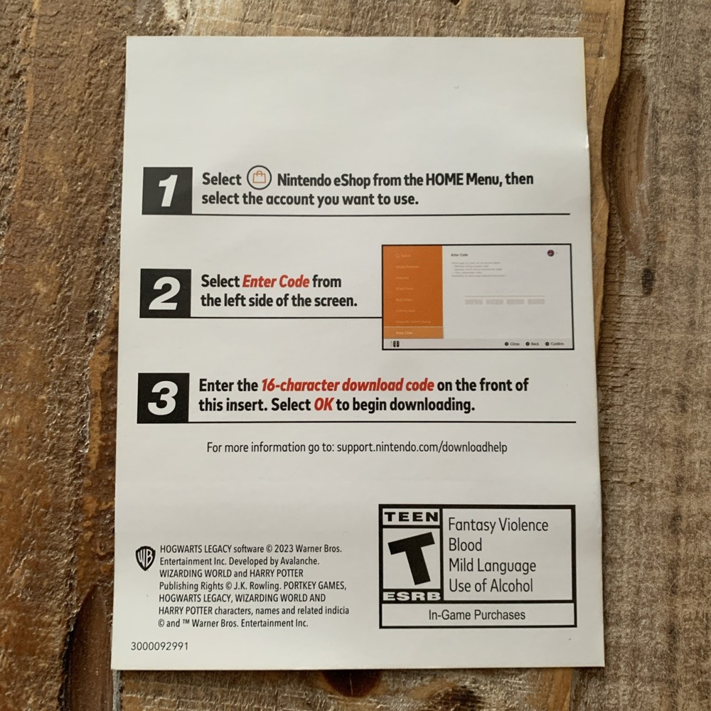 CODE ONLY! Hogwarts Legacy Onyx Hippogriff Mount NINTENDO SWITCH DLC CODE ONLY!