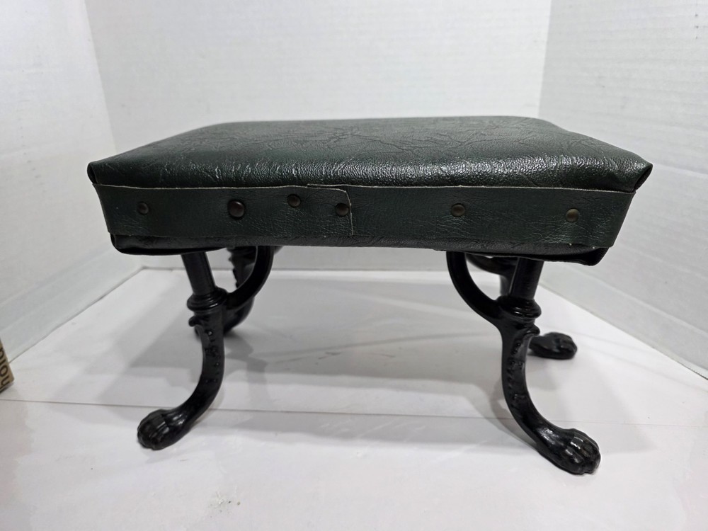 Vintage Cast Iron Claw Foot Foot Stool