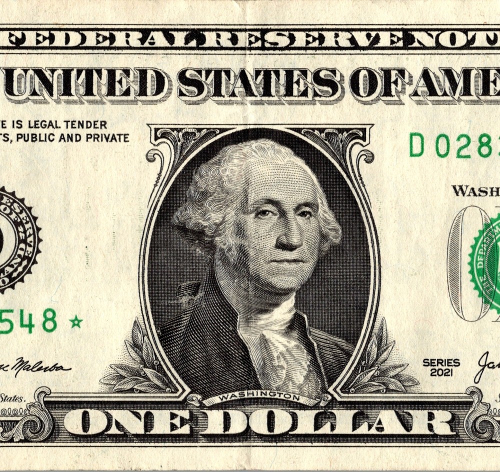 2021 D Star note One Dollar Bill Regular Run 3.2 pack note