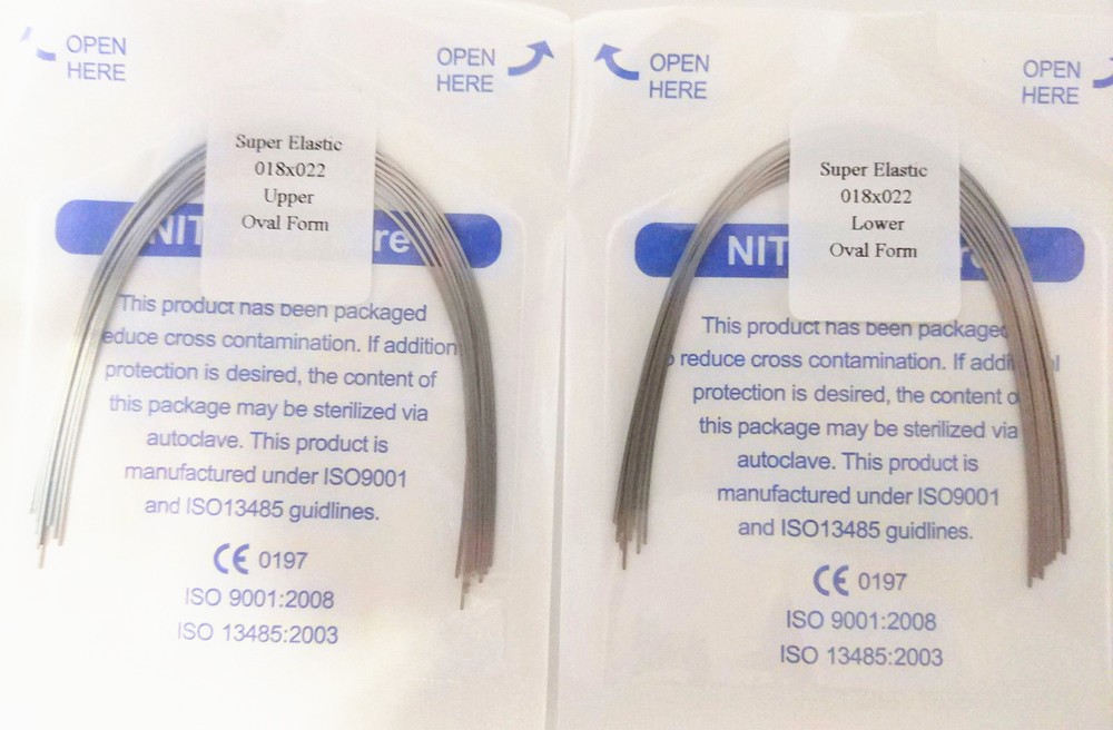 10Pack Dental Orthodontic Super Elastic Niti Archwire Rectangular Wire Oval Form