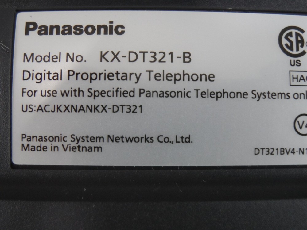 Panasonic KX-DT321-B Basic Charcoal Display Digital Office Phone KD-DT321
