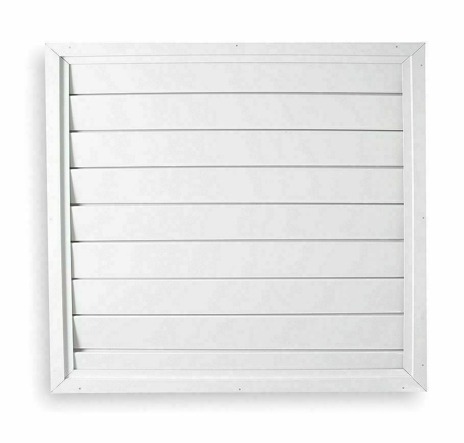 Automatic Ceiling Shutter for Whole House Fan Gravity Exhaust 32" x 32" White.