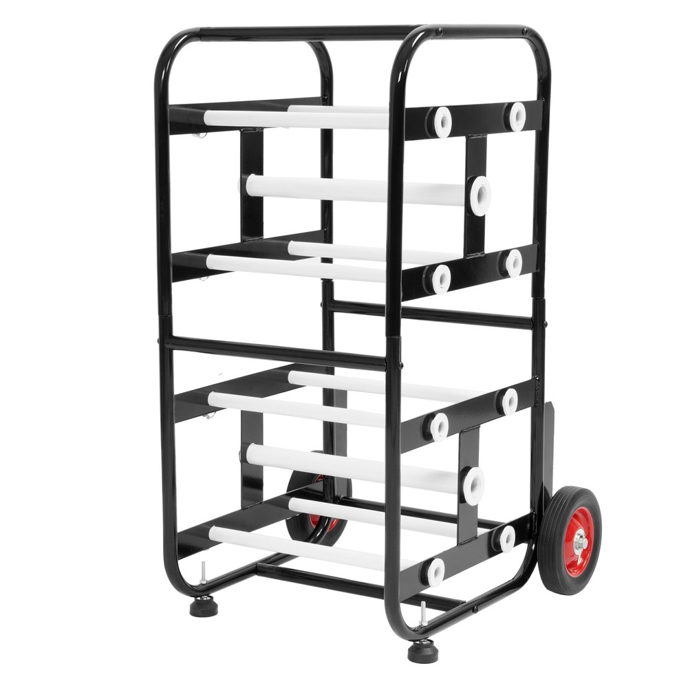 Transportable Axle Cable Caddy with 10 Rods Cable Spool Wire Rack Dispenser