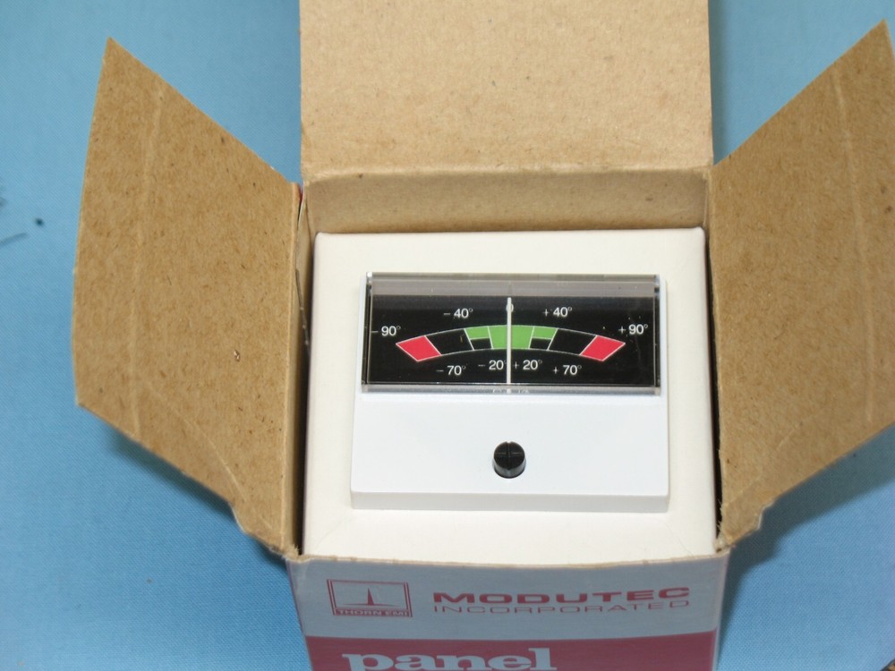 MODUTEC ~ MODEL # 00811116F ~ ANALOG PANEL METER ~ NOS