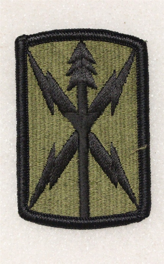 Army Patch: 516th Signal Brigade - subdued, merrowed edge